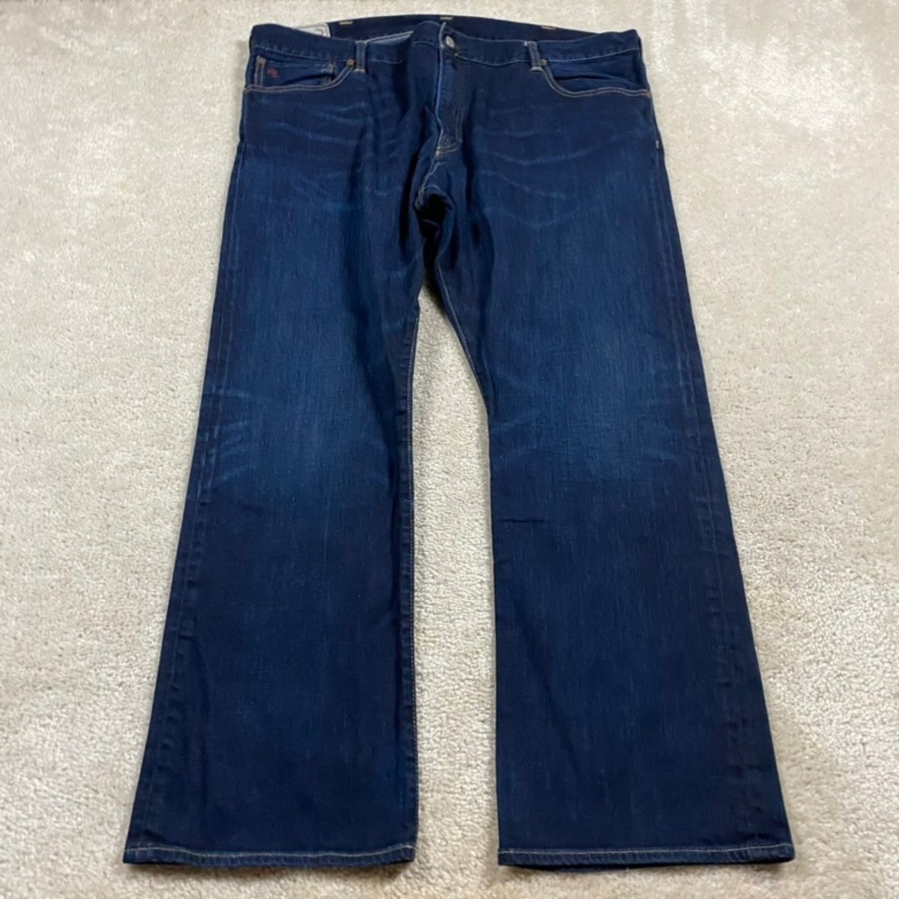 Polo Ralph Lauren Jeans Mens 42x30 Bootcut Jeans Dark Wash Denim